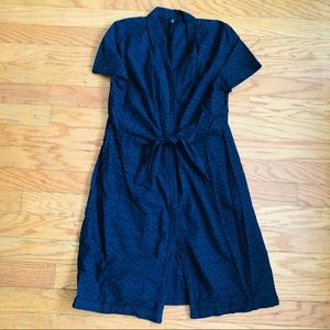 Talbots Navy Tie Dress
